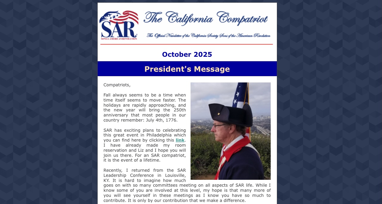 You are currently viewing October 2025 California Compatriot